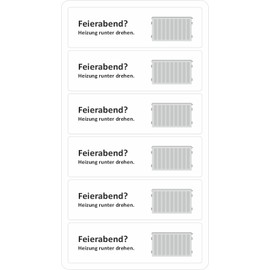 BIKE-label Energy Saving Sticker Heating Down Sign X900250