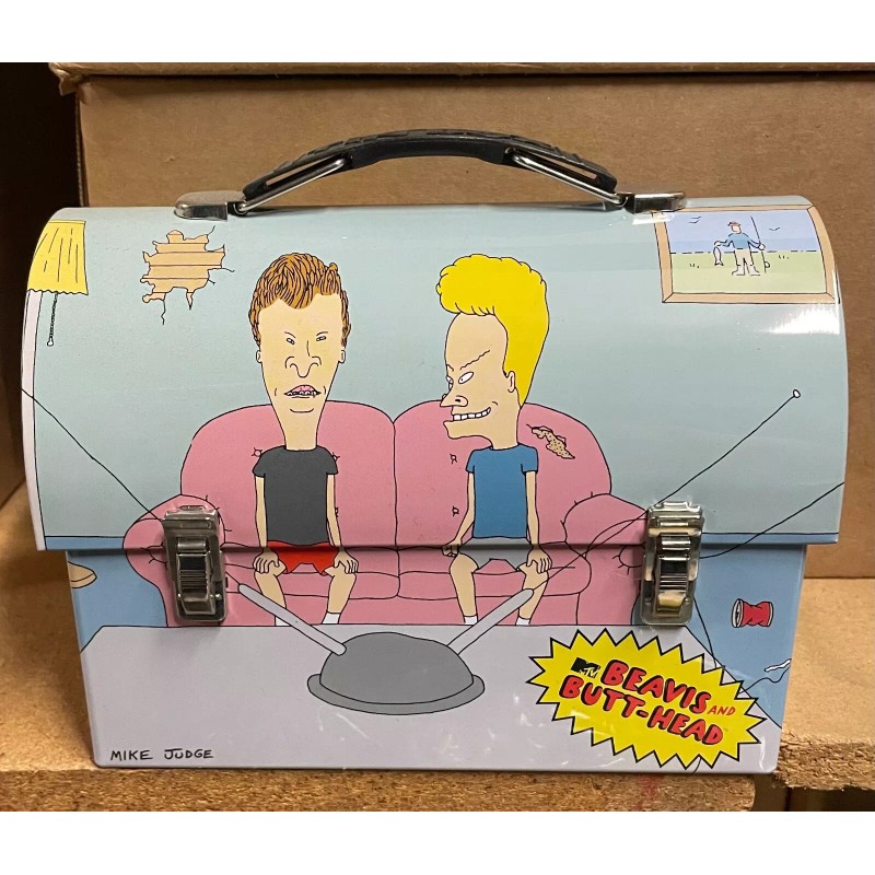 NEW BEAVIS AND BUTT HEAD METAL LUNCH BOX NEW UNUSED