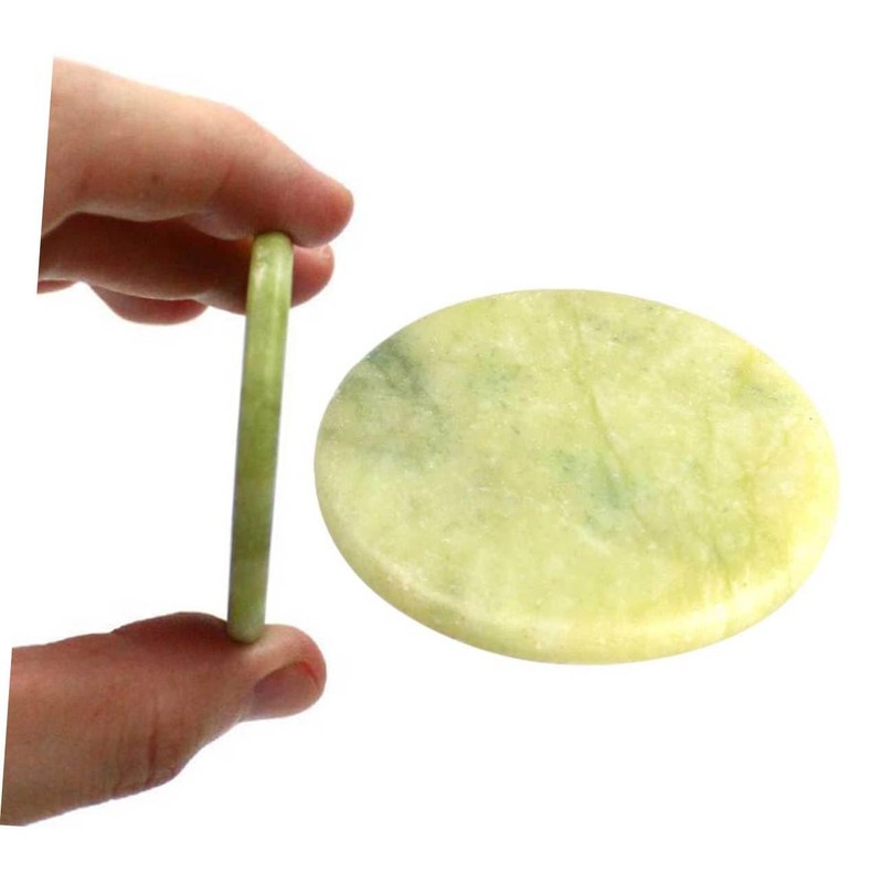 Baluue Lash Extension Glue Pad Natural Jade Round Pallet Sturdy