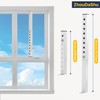 Adjustable Window Security Bars (White-1PCS, 9.8-16.7In)