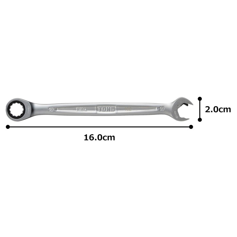 TONE Quick Ratchet Glasses Wrench RMQ-10 Double Side Width 0.4