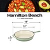 Hamilton Beach Enameled Cast Iron Fry Pan 12-Inch Sage, Cream