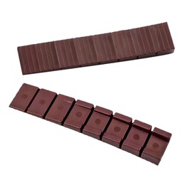 Ctyjia 2 PCS Composite Shims, Table Chair Feet for Leveling Adjustable, Furniture Plastic Wedges Shims, Table Leg Adjuster, Leveling Shims, Brown