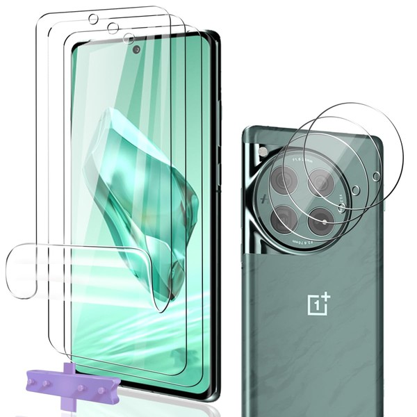 Phlleyaa Screen Protector for OnePlus 12 TPU Pack of 3