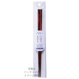 Kawai 111353 Chopsticks, Jagged Maki, Dishwasher Safe, 9.1 inches (23 cm), Red