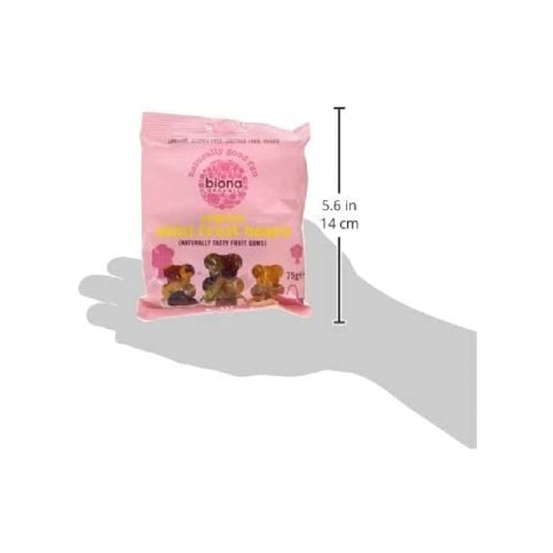 Biona Organic Mini Fruit Bears, 75g