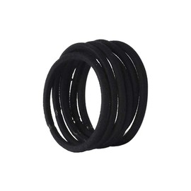 MAGICLULU 150pcs High Elasticity Nylon Rubber Bands Ponytail Holders for Boy Girl Adults No Damage Hair Ties Versatile for All Hair Types for Sports Everyday Use Black