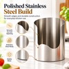 2-in-1 Utensil Rest for Kitchen Counter – Stainless Steel Spoon