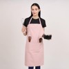 Delantal de cocina de algodón resistente a las gotas de