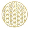Window Sticker Flower of Life Gold 1 Sided