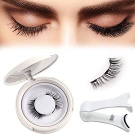 Giani Magnetic Lashes Kit, Flylash Magnetic Lashes with Applicator, Eyelashes Magnetic Lashes with Clamp, Magnetic Eyelashes Natural Look Easy, Quick, Safe (Natural)