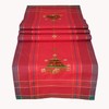 texpot Tablecloth 85 x 85 cm with Embroidery Tree Red/Colourful