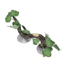 Reptile Climbing Branch, Relieve Boredom Reptile Plant Rattan Strong Suction Simulation Resin with Suction Cup for Aquarium!