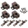 sourcing map 4Pcs Cabinet Latch Double Roller Catch, Lock Stop