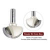 HARFINGTON 1pcs Router Bit Core Box 1/2 Shank 2 Inch