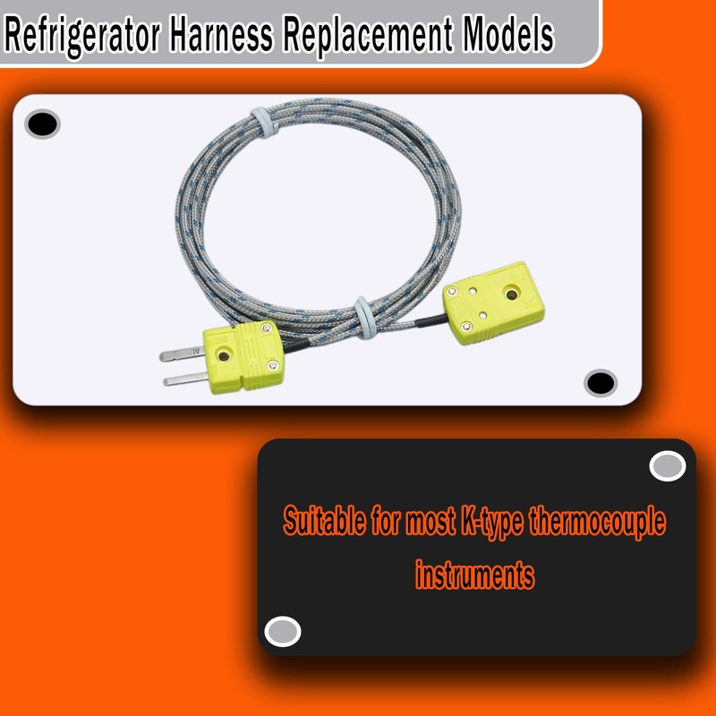 QDYXPXWH Compatible with Most K-Type thermocouples 78-inch K-Type thermocouple Extension