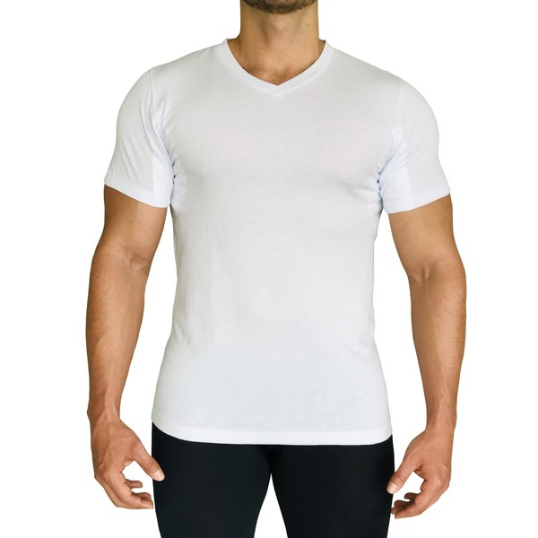 Sweatproof Undershirt for Men - Quick Drying Anti-Odor-Stains -V Neck