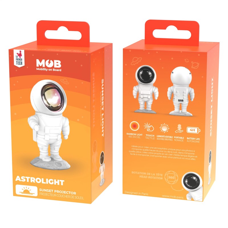 MOBILITY ON BOARD Mob Astro Light Orange - Lamp Projector