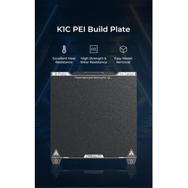 Creality K1C PEI Build Plate Frosted Coating Printing Platform Board PEI Plate Build Surface for Creality K1C 3D Printer 235x235mm