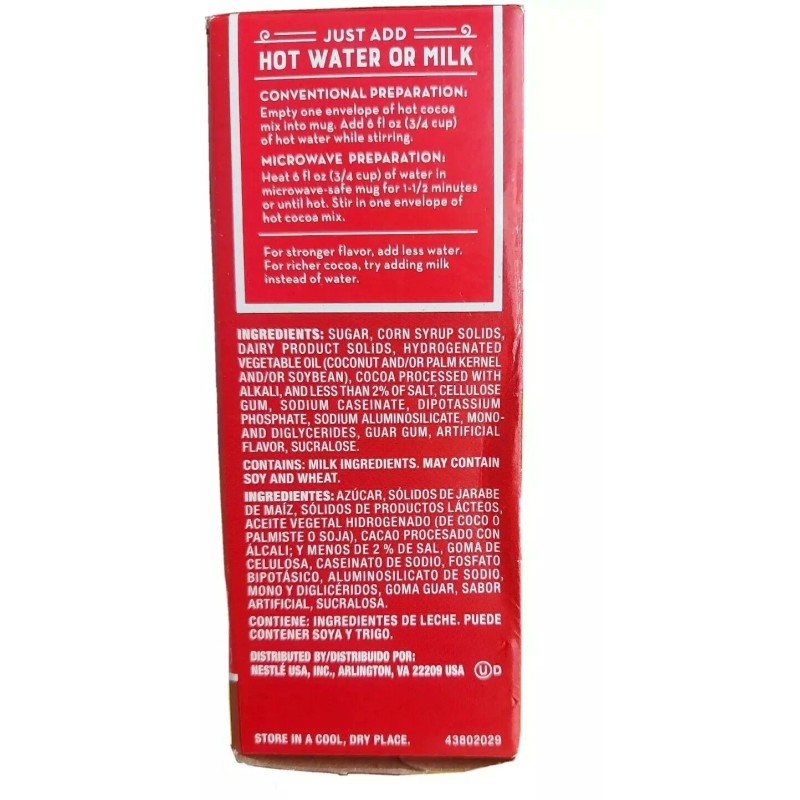 NESTLE CLASSIC RICH MILK CHOCOLATE HOT REAL COCOA MIX BOX