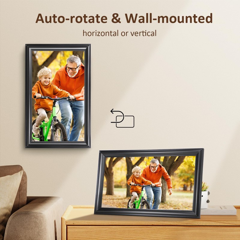 16 Inch Large Digital Picture Frame, Canupdog WiFi Digital Photo