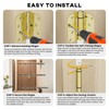 goldenwarm 3 Pack 4 Inch Polished Brass Self Closing Door