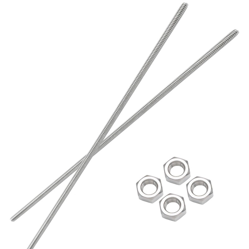 Jersvimc 2Pcs 1/4"-20 Threaded Rod Stainless Steel 1/4 Threaded Rod,