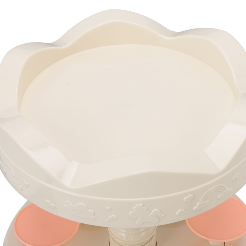 Rotating Dessert Machine Automatic Revolving Double Layer Dessert Display Stand