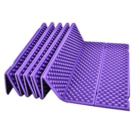 Sleeping Pad for Camping, Folding Outdoor Foam Camping Mat Beach Tent Picnic Yoga Mats Sleeping Pad Mattress (Purple)