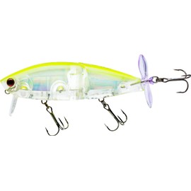 Yo-Zuri R1475-PCLS: 3Db Wake Prop (F) 85Mm 3-3/8", Prism Chartreuse Silver