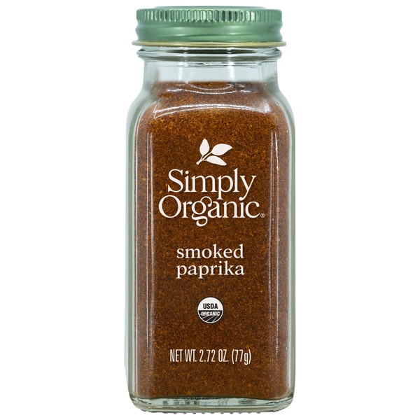 Simply Organic Smoked Paprika, 2.72 Ounce Bottle, Certified Organic, Vegan | Capsicum annuum