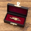 Akizuki Boeki PA01-1/14 Design Trumpet, Gold, W1.8 x D0.5 x