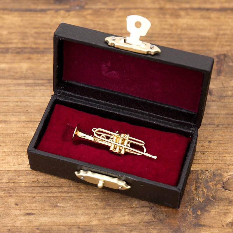 Akizuki Boeki PA01-1/14 Design Trumpet, Gold, W1.8 x D0.5 x