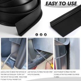 40 Feet RV Slide Out Seal 1.5 Inch Slide Out Wiper Seal RV Trailer Slide Out Black Rubber Seal Clip on Design for Cars, Boats, RVs, Trucks and Home Applications, Car Weather Striping