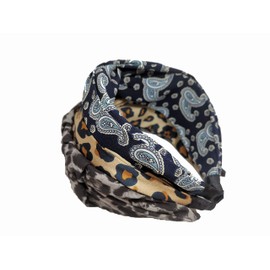 Hair Hoop Hair Band Sinpry 3 Pieces Wide Headbands Hair Hoop Hair Band with Multi-color and Multi-Pattern for Woman Girl (Leopard,Blue,BlackCheetah)