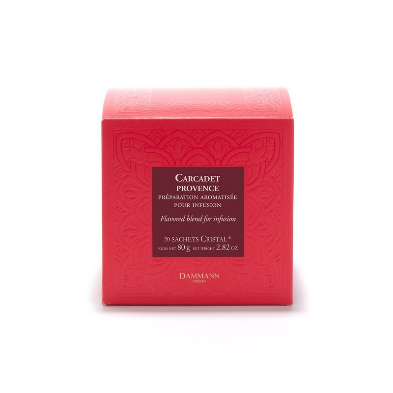 Dammann Freres Satchets, Carcadet Provence Tea Bags, Premium Gourmet French