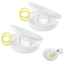 Upgraded Rapid Bee Top Feeder with Anti-Drowning Sponge Rings, Round Hive Top Feeders for 8-Frame and 10-Frame Bee Hives (2 Pack)