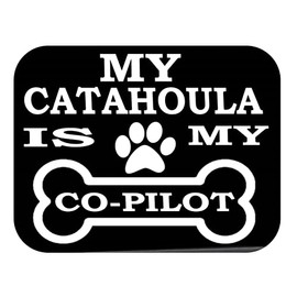 thatlilcabin - My Catahoula is My Copilot 6" AS1331 car Sticker Decal