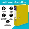 A4 Lever Arch Files for Paperwork, Metal Thumb Ring, Archive