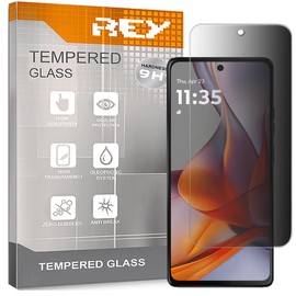 REY Anti-Spionage Displayschutzfolie für Motorola Moto G75 5G, Schutzfolie, Displayschutzfolie 9H+ Härte, Anti-Kratzen-Öl-Bläschen