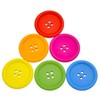 Pack of 15 Elegant Wooden Buttons Craft Buttons Colourful 40