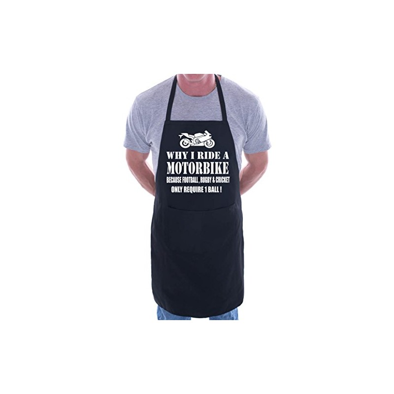 print4ucouk Why I Ride A Motorbike BBQ Cooking Funny Novelty