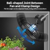 Grow Tent Fans, 5in Two Fans for All Direction Hydroponic