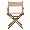 Casual Home 18" Director's Chair Natural Frame with Tan Canvas