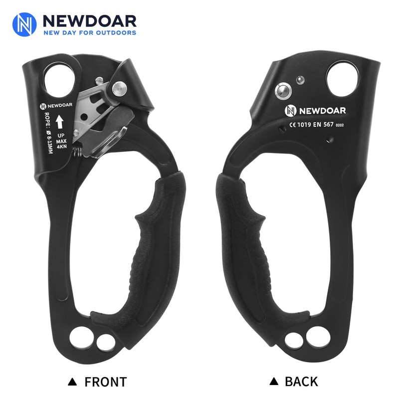 NewDoar Right Hand Ascender Rock Climbing Tree Arborist Rappelling Gear