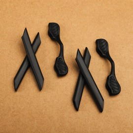 Oakley Replacement Rubber Kit Ear Socks Nose Pads for Oakley Radarlock Pitch AF OO9207 - Black-2 Sets