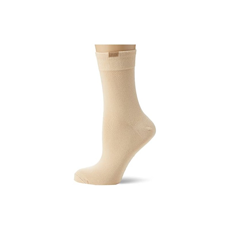 Nur Die Women's opaque Calf Socks, Beige (beige 355), 2.5-5