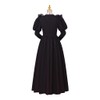 Saniplaycos Womens's Medieval Renaissance Costume Dress Black Gothic Victorian Civil