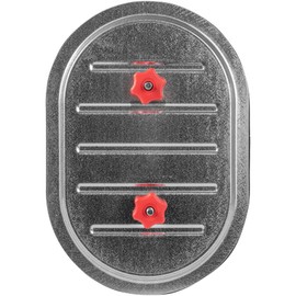 Repa Market 12" Inch Rectangular Duct Access Door - Square Ducting Inspection Door - Airtight Seal with Rubber Gasket - Knob Tightening - Wide Temperature Range - Opening Dimensions 11.81" x 7.87"