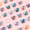 200pcs Mixed Butterfly Beads Butterfly Spacer Beads Glass Butterfly Beads